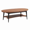Table basse en bois, couleur wengé, dimensions 120 x 70 x 40 cm, avec étagère inférieure